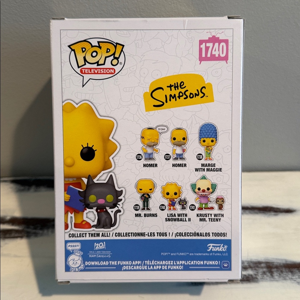 Funko Pop #1740 The Simpsons Lisa and Snowball II - Picture 3 of 4